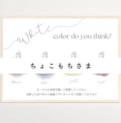 【ちょこもちさま専用】ドレス色当て