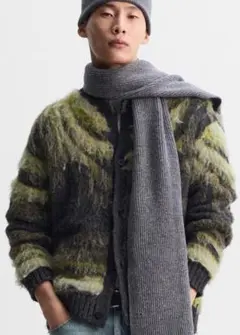 新品未使用品！ 完売品！ 起毛ジャカードカーディガン ZARA ザラ L ウール