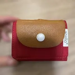 anello ミニ財布 レッド キャンバス