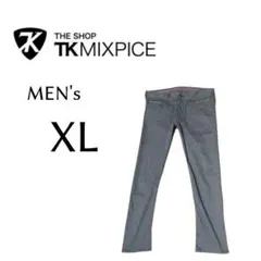 メンズ XLサイズ TK MIXPICE ストレートパンツ gray色
