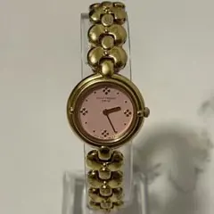 【希少・稼働品】courrèges クレージュ ラウンド ピンク×ゴールド