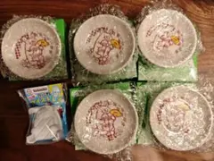 【6点セット】だっこずし オリジナルまめ皿 第2弾えびウサギ 5点＋アイストレイ