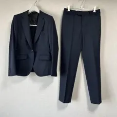 洋服の青山HILTON 9号 ネイビー ビジネススーツ ジャケットパンツセットのサムネイル