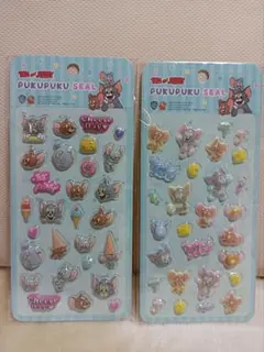 【新品】トムとジェリー　トム＆ジェリー　ぷくぷくシール　ぷっくりシール