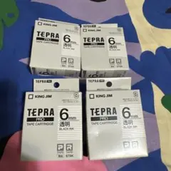 KING JIM TEPRA PRO 6mmテープカートリッジ 4個セット
