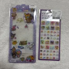 サンリオキャラクターズ 日焼け ドロップジェリーシール 紫　タイルシール