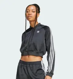 adidas アディカラー サテン トラックトップ ジャージ