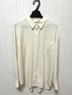 green label relaxing長袖アイボリーシャツ