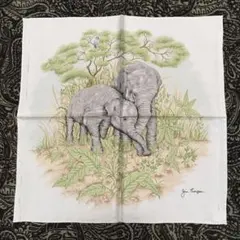 未使用　ジムトンプソン JIM THOMPSON スカーフ　親子象