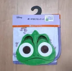 新品　ラプンツェル　パスカル　ポーチ付きブランケット　ひざ掛け　ぬいぐるみ