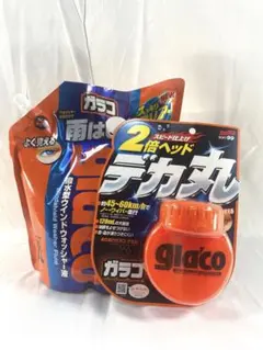 ガラコ 撥水型ウインドウォッシャー液 ぬりぬりガラコ デカ丸 2種セットのサムネイル
