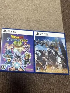 PS5 ソフト ドラゴンボール＆モンハンワイルズ 2本セット　バラ売り可