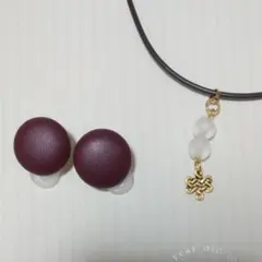 No.58　イヤリング&ネックレス☆セット