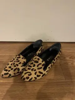 ダイアナ　ハラコ　パンプス　レディース　靴　ヒール　ヒョウ柄