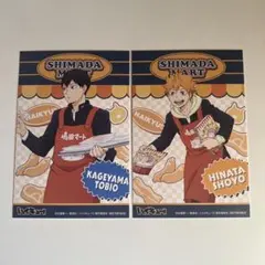 【匿名配送】ハイキュー!! 嶋田マート職業体験 ポストカード 日向翔陽 影山飛雄