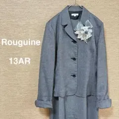 1853【セレモニースーツ】 ワンピースセットアップ【L】グレー　上品　キレイめ