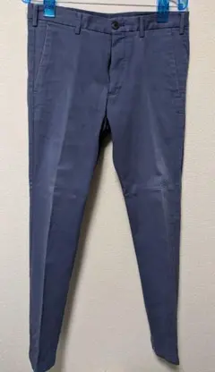 UNIQLO ブルー チノパン スリムフィット ウエスト76cm