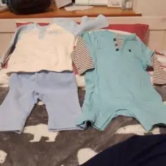 ミキハウスパジャマ&ロンパースセットおまけ付き