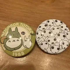 ジブリがいっぱい缶バッチコレクション となりのトトロ　もののけ姫