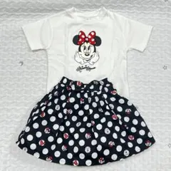 しまむら　リトシー　ミニー　半袖Tシャツ　スカート　セット　90サイズ