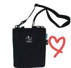 新品♡スヌーピー サコッシュポーチ RE-PET BK♡