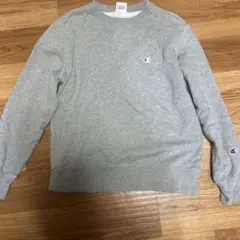 Champion グレー クルーネック トレーナー S