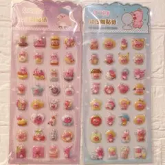 ルーピー LOOPY★3Dシール2枚ZANMANG LOOPY ジャンマンルピー