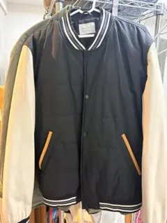ZARA MAN スタジャン M ブラック・ホワイト