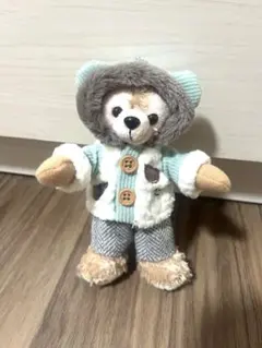 ダッフィー　ぬいぐるみバッジ シークレットオブスノーウィーデイ