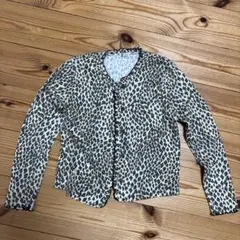 レオパード柄カーディガン　長袖カーディガン