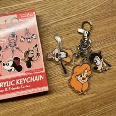 ディズニー　トリオアクリルキーチェーン　グーフィー／マックス／ロクサーヌ