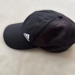 adidas ブラックメッシュキャップ　57〜60センチ