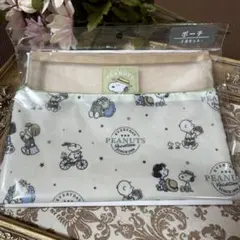 スヌーピー ポーチ2点セット ベージュ系　新品未開封品