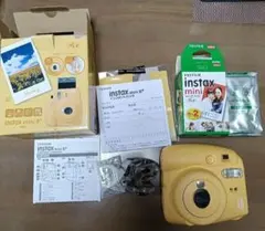 instax mini 8+　イエロー 本体 + フィルム1.5パック（15枚）
