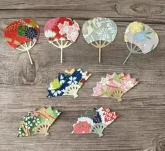 クラフトパンチ ダイカット ミニうちわ 友禅和紙 金魚柄 - メルカリ