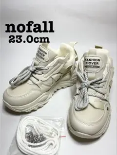 【在庫処分品】 nofall ノーフォール 厚底 ダッド スニーカー Ｓサイズ