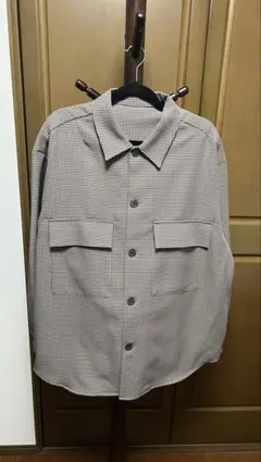 GU チェック柄 長袖シャツ XL