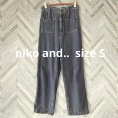 niko and.. デニムワイドパンツ 古着 ジーパン 柔らかめ ジーンズのサムネイル