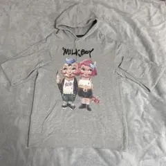 MILKBOY　MELTING　パーカー　　ピンク　チョコ　刺繍　男女兼用 MILKBOY MELTING パーカー ピンク チョコ 刺繍 男女兼用 MILKBOY