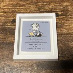 スヌーピー ウッドストックネスト ミニフレームマグネット ライナス