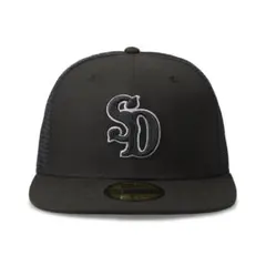 NEW ERA / SD 59FIFTY Logo Mesh Cap Black
