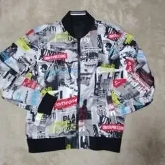 ジュニアスウィート　リバーシブルブルゾン　ジャンパー　黒　ボンバージャケット