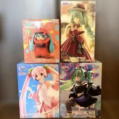 【匿名配送】初音ミク4体セット　フィグリズム/シャアザク/おでかけドレス/桜ミク