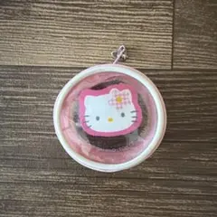 レア！1997年製♡ハローキティ コインケース　キーホルダー フラワーピンク