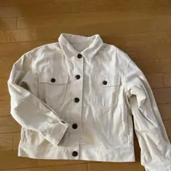 GUアイボリー コーデュロイジャケット Mサイズ