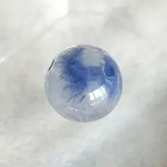 希少 天然石 デュモルチェライト インクォーツ 224g 粒売り 約7.8mm