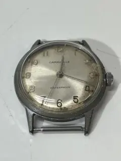1950年代】LOUVIC スイス製 ミリタリー風ヴィンテージ 自動巻き腕時計 