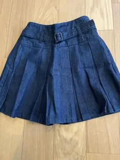 a.v.v デニム キュロットスカート ベルト付き 120cmのサムネイル