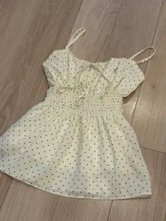 Libby & Rose ドット柄キャミソール　シャーリング　新品タグ付のサムネイル