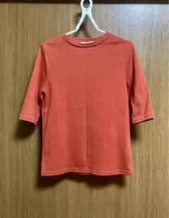 LOWRYS FARM オレンジ 五分袖 トップス⭐️週末SALE